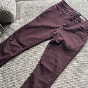 Aeropostale Burgundy Size 00 High Waisted Jegging